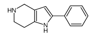 4,5,6,7-四氢-2-苯基-1H-吡咯并[3,2-c]吡啶结构式