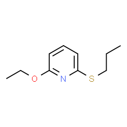 Pyridine, 2-ethoxy-6-(propylthio)- (9CI) Structure