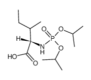 N-(Diisopropyloxyphosphoryl)-L-Ile-OH结构式