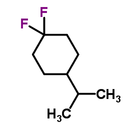 1,1-Difluoro-4-isopropylcyclohexane Structure