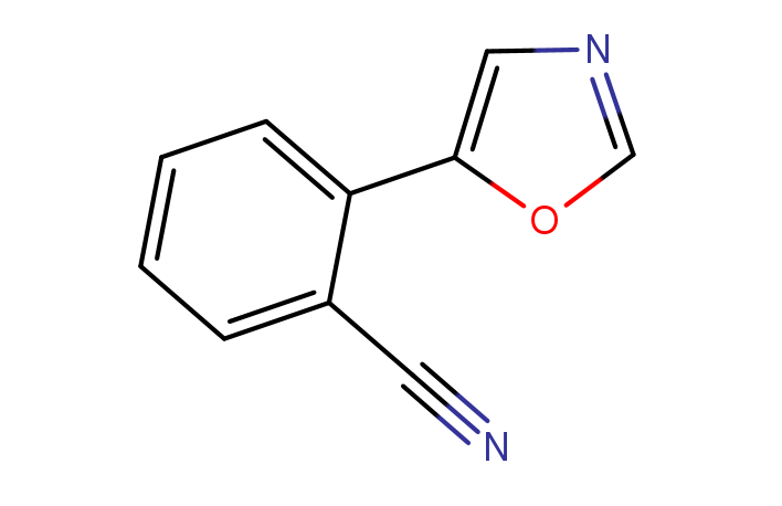 2-(5-Oxazolyl)benzonitrile Structure