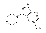 3-(4-Morpholinyl)-1H-pyrrolo[2,3-b]pyridin-5-amine Structure