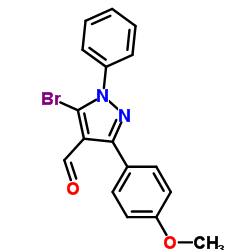 5-broMo-3-(4-Methoxyphenyl)-1-phenyl-1H-pyrazole-4-carbaldehyde picture