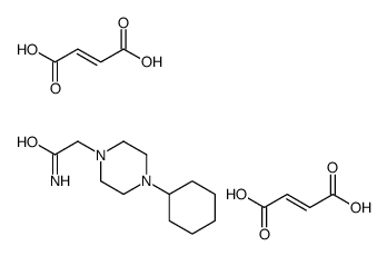 (E)-but-2-enedioic acid,2-(4-cyclohexylpiperazin-1-yl)acetamide Structure