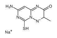 sodium,8-amino-3-methyl-10-sulfanylidene-1,5,9-triaza-2-azanidabicyclo[4.4.0]deca-5,7-dien-4-one Structure