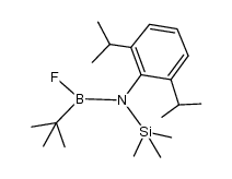 t-butyl-fluoro-{2,6-diisopropylphenyl(trimethylsilyl)amino}borane Structure