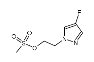 methanesulfonic acid 2-(4-fluoropyrazol-1-yl)ethyl ester结构式