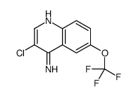 4-Amino-3-chloro-6-trifluoromethoxyquinoline结构式