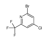 2-bromo-4-chloro-6-(trifluoromethyl)pyridine结构式