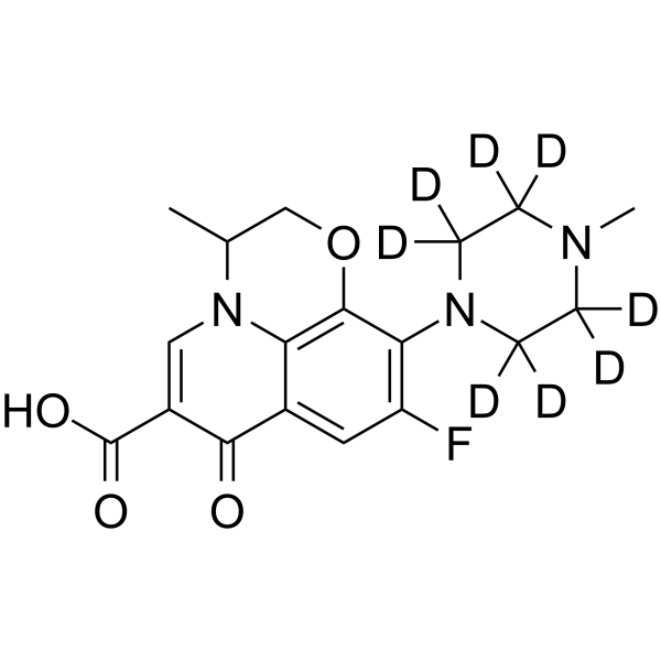 Ofloxacin-d8 Structure