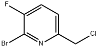 2-Bromo-6-(chloromethyl)-3-fluoropyridine结构式