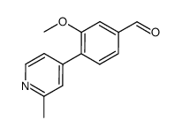 3-methoxy-4-(2-methylpyridin-4-yl)benzaldehyde Structure