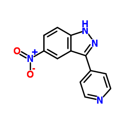 5-Nitro-3-(4-pyridinyl)-1H-indazole Structure