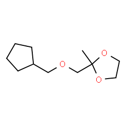 1,3-Dioxolane,2-[(cyclopentylmethoxy)methyl]-2-methyl-(9CI) Structure