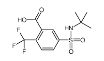 5-(tert-butylsulfamoyl)-2-(trifluoromethyl)benzoic acid结构式