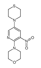 4-(3-nitro-5-thiomorpholinopyridin-2-yl)morpholine Structure