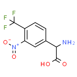 AMINO-(3-NITRO-4-TRIFLUOROMETHYL-PHENYL)-ACETIC ACID结构式