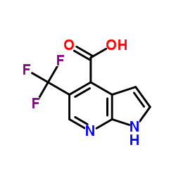 5-(Trifluoromethyl)-1H-pyrrolo[2,3-b]pyridine-4-carboxylic acid structure