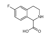 6-氟-1,2,3,4-四氢异喹啉-1-羧酸结构式
