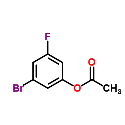 3-Bromo-5-fluorophenyl acetate结构式
