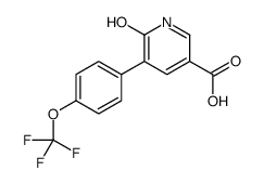 6-oxo-5-[4-(trifluoromethoxy)phenyl]-1H-pyridine-3-carboxylic acid结构式