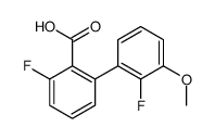 2-fluoro-6-(2-fluoro-3-methoxyphenyl)benzoic acid Structure