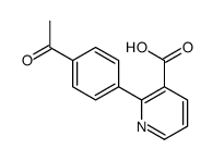 2-(4-acetylphenyl)pyridine-3-carboxylic acid结构式