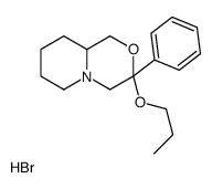 3-phenyl-3-propoxy-4,6,7,8,9,9a-hexahydro-1H-pyrido[2,1-c][1,4]oxazine,hydrobromide结构式