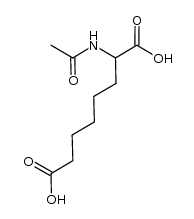 (2SR)-acetylaminosuberic acid结构式
