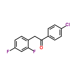 1-(4-Chlorophenyl)-2-(2,4-difluorophenyl)ethanone Structure