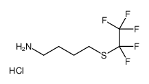 4-[(Pentafluoroethyl)sulfanyl]-1-butanaminium chloride Structure