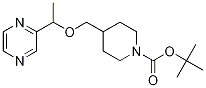 4-(1-吡嗪-2-基-乙氧基甲基)-哌啶-1-羧酸叔丁基酯结构式