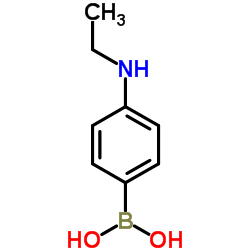 [4-(Ethylamino)phenyl]boronic acid Structure