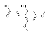 2-hydroxy-4,6-dimethoxy-trans-cinnamic acid Structure