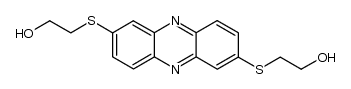 2,7-bis(3-hydroxy-1-thiapropyl)phenazine Structure