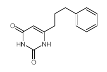 2,4(1H,3H)-Pyrimidinedione,6-(3-phenylpropyl)-结构式