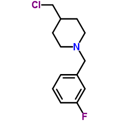4-Chloromethyl-1-(3-fluoro-benzyl)-piperidine structure