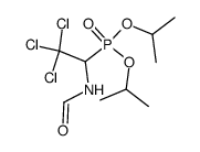 1-Formylamino-2,2,2-trichlorethan-phosphonsaeuredi-iso-propylester Structure