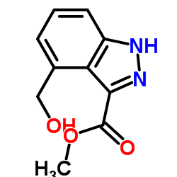 Methyl 4-(hydroxymethyl)-1H-indazole-3-carboxylate structure