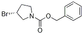 (R)-3-BroMo-pyrrolidine-1-carboxylic acid benzyl ester结构式