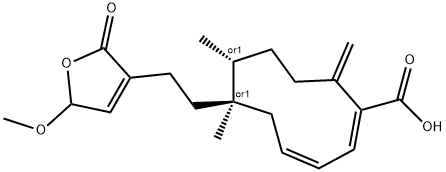 15-Methoxy-16-oxo-15,16H-strictic acid Structure