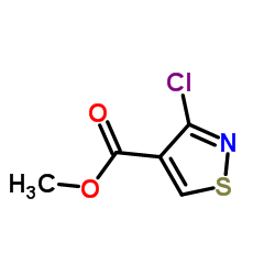 3-chloro-isothiazole-4-carboxylic acid methyl ester结构式