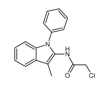 2-chloro-N-(3-methyl-1-phenyl-1H-indol-2-yl)acetamide Structure