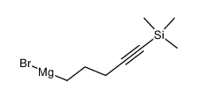 5-(trimethylsilyl)pent-4-yn-1-ylmagnesiumbromide结构式