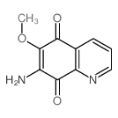 5,8-Quinolinedione,7-amino-6-methoxy- Structure