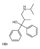 2-methyl-1,1-diphenyl-3-(propan-2-ylamino)propan-1-ol,hydrobromide Structure