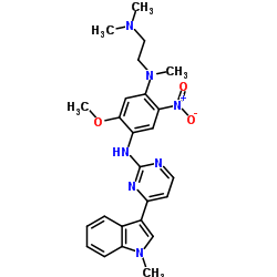 N1-[2-(Dimethylamino)ethyl]-5-methoxy-N1-methyl-N4-[4-(1-methyl-1H-indol-3-yl)-2-pyrimidinyl]-2-nitro-1,4-benzenediamine Structure