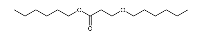 3-hexyloxy-propionic acid hexyl ester Structure