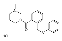 3-(dimethylamino)propyl 2-(phenylsulfanylmethyl)benzoate,hydrochloride Structure