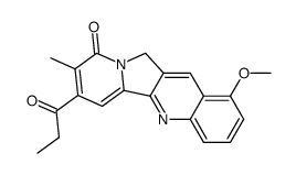 7-ethyl-10-hydroxy-mappicine ketone结构式